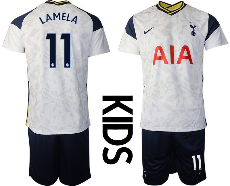 Youth 2020-2021 club Tottenham home white #11 Soccer Jerseys->manchester united jersey->Soccer Club Jersey